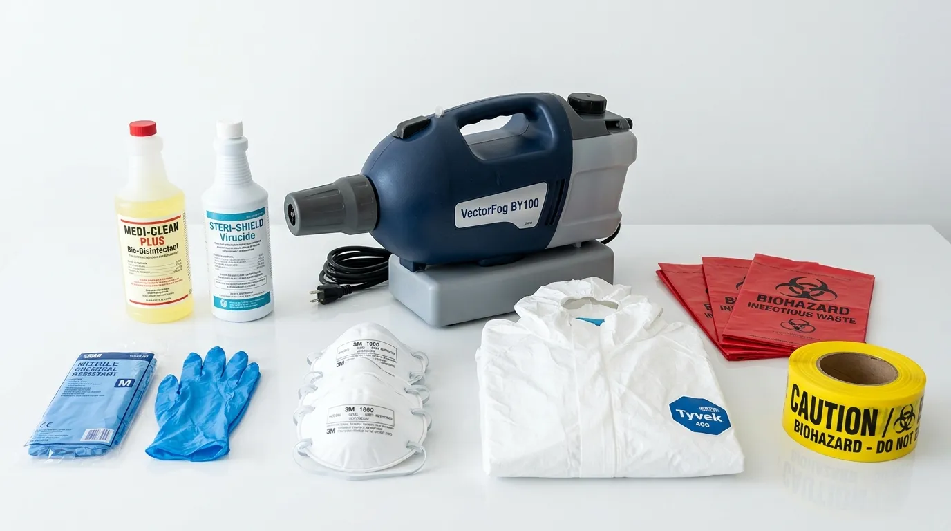 Professional biohazard remediation crew working in San Juan Capistrano